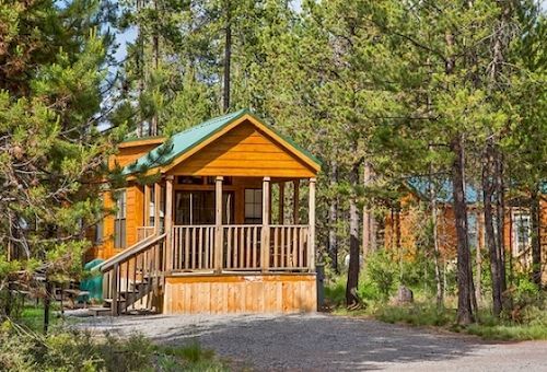 Bend-Sunriver Camping Resort Studio Cabin 6 Luaran gambar